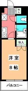 ヴァンテアン清水【107号室】の間取り