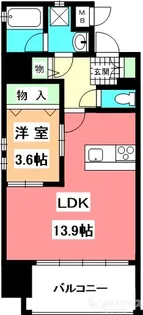 スペルビア勝山【12階】の間取り