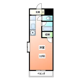 ルミウス南斎院【213号室】の間取り