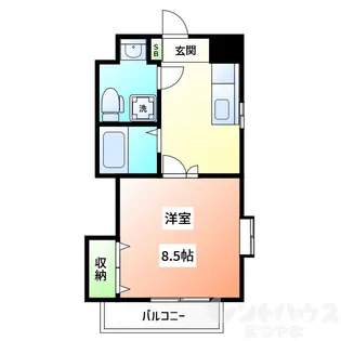 フィオーレ松山【6階】の間取り