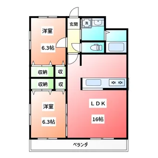 Goody SANGOYA【5階】の間取り