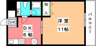 シャルマン道後【405号室】の間取り
