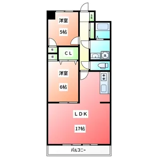 Sキャメリア【602号室】の間取り