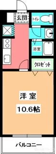 ロフティ上一万【1210号室】の間取り
