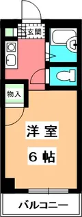 葡萄館【608号室】の間取り