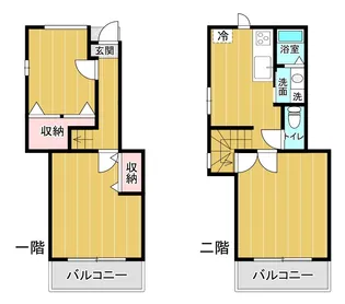 ユニヴェールA【1階】の間取り