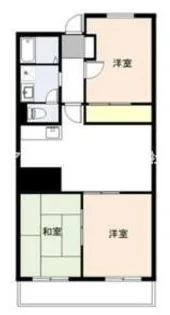 第五千代田マンション【303号室】の間取り
