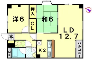 ヒルサイト.m【1階】の間取り