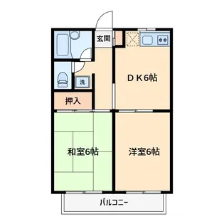 シティーシャトレーA【1階】の間取り