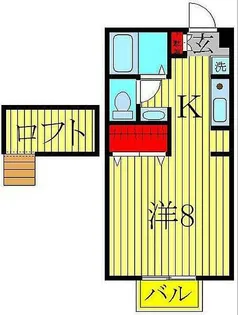 ファミーユ南柏【2階】の間取り