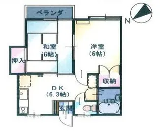 ハイツミツグ【1階】の間取り