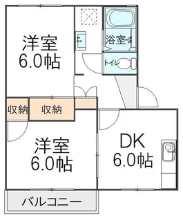 メゾン日暮【203号室】の間取り