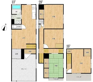 千葉県松戸市六実7丁目【一戸建】の間取り