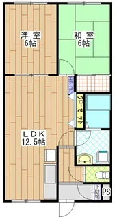 ベルドゥムール鎌ケ谷【201号室】の間取り