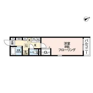 エクセラン馬橋north【101号室】の間取り