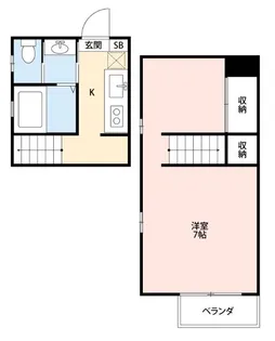 アパートメントKASAIⅡ【101号室】の間取り