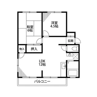 ジュネスC【C102号室】の間取り