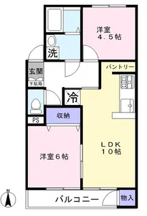 ベルナーデ【306号室】の間取り