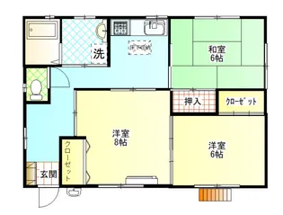 千葉県鎌ケ谷市東中沢2丁目【一戸建】の間取り