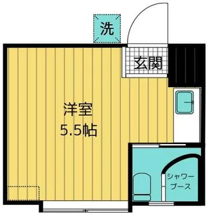 ヒルサイド【1号室】の間取り