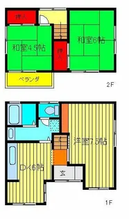 千葉県松戸市栄町8丁目【一戸建】の間取り