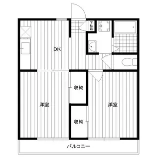 エステートYK【202号室】の間取り