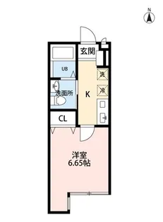 Infoglia Clair【105号室】の間取り
