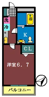 アールグレイ【204号室】の間取り