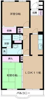 イーストパーク胡録台【505号室】の間取り