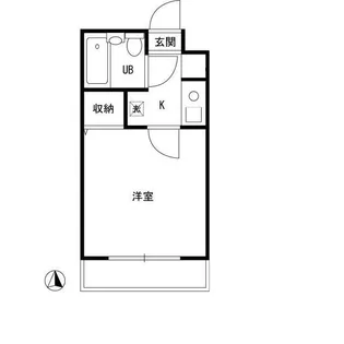 ジュネパレス松戸第524号【203号室】の間取り
