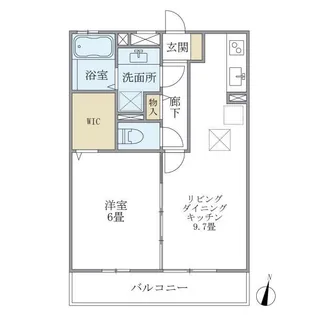 シエルルージュ松戸【102号室】の間取り