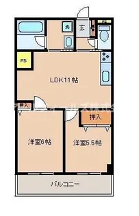 リセスコート・アライ【303号室】の間取り