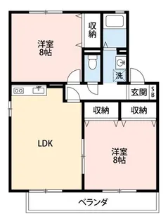 グリーンウェーブⅢ【202号室】の間取り