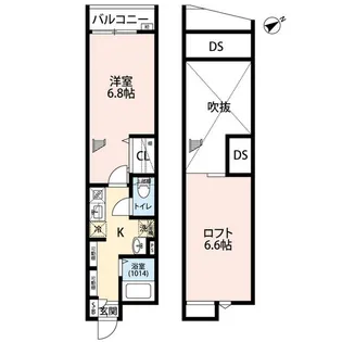 エクセラン馬橋west【302号室】の間取り