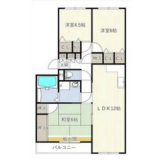 INOVE松戸六高台【B301号室】の間取り