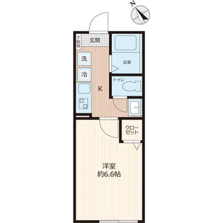 パークライフ松戸【101号室】の間取り