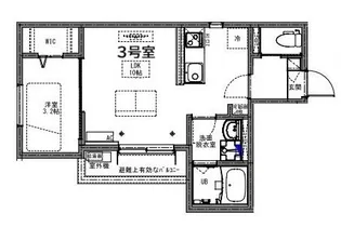 KEIAI RESIDENCE 豊四季【103号室】の間取り