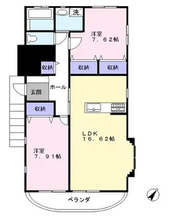ラフィーヌ・小金原【2階】の間取り