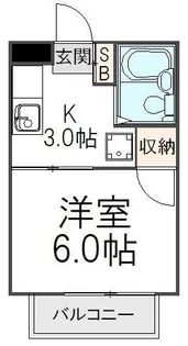 メゾン・ド・ベル【203号室】の間取り