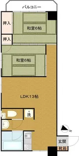 ニューメイゾン松戸【2階】の間取り