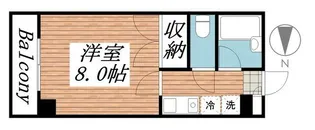 フェリス蔵元【0303号室】の間取り