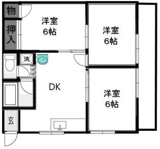 アドミナル3号棟【2階】の間取り