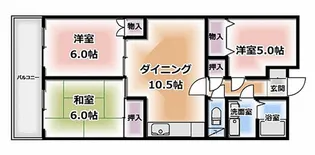 グリーンフェニックスマンション【302号室】の間取り
