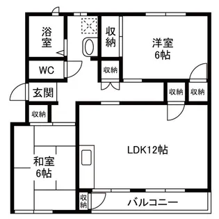 鎌ケ谷グリーンハイツ【501号室】の間取り