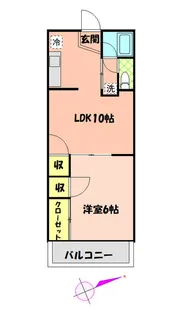 パインクレスト883【203号室】の間取り