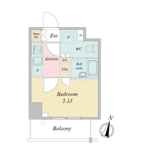 CLAREGRACE松戸【0803号室】の間取り