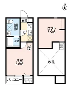 HORIZON Ⅲ【105号室】の間取り