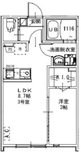 KEIAI RESIDENCE 常盤平【303号室】の間取り