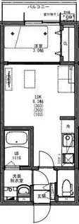 KEIAI RESIDENCE 五香Ⅱ【103号室】の間取り