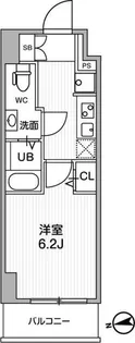 LIMERESIDENCE KITAMATSUDO【703号室】の間取り